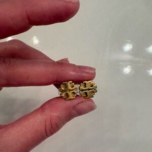 Tory Burch Logo Stud Earrings